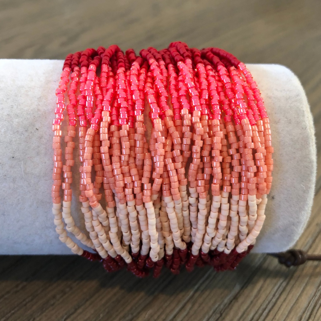 New Authentic Chan Luu Red Mix Beaded Multi Strand